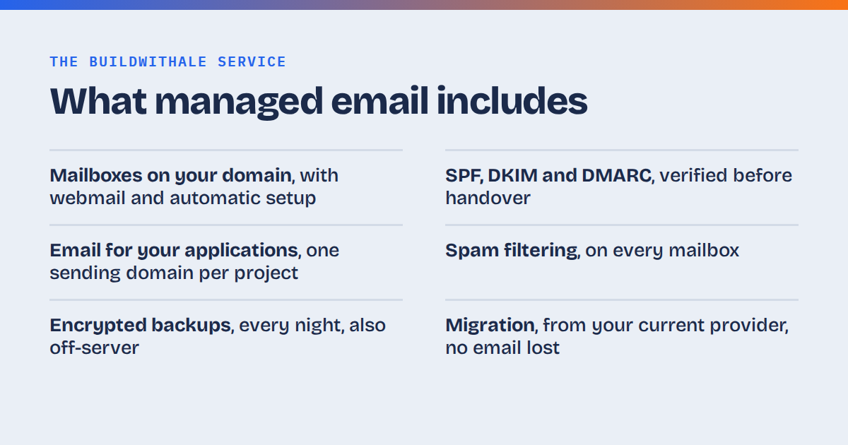 Business email on your own domain: why it sometimes lands in spam (and what it takes to get delivered)