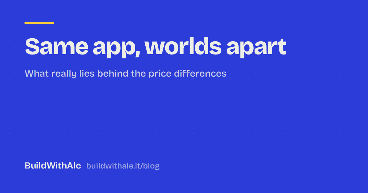 Why Two Quotes for the Same App Can Be Worlds Apart